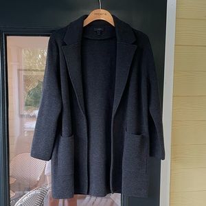 Jcrew 100% wool grey sweater blazer